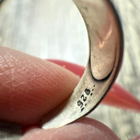 Vintage Sterling Silver Celestial Ring - Picture 6 of 6
